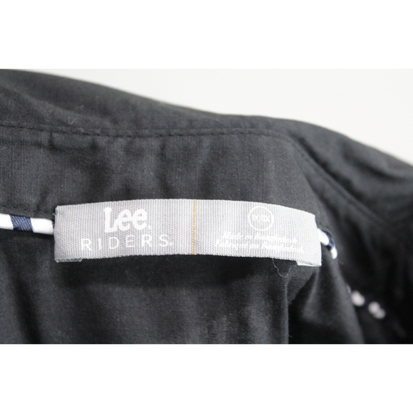 Lee Riders Women Black Button Up Casual Size 1X - Picture 2 of 6